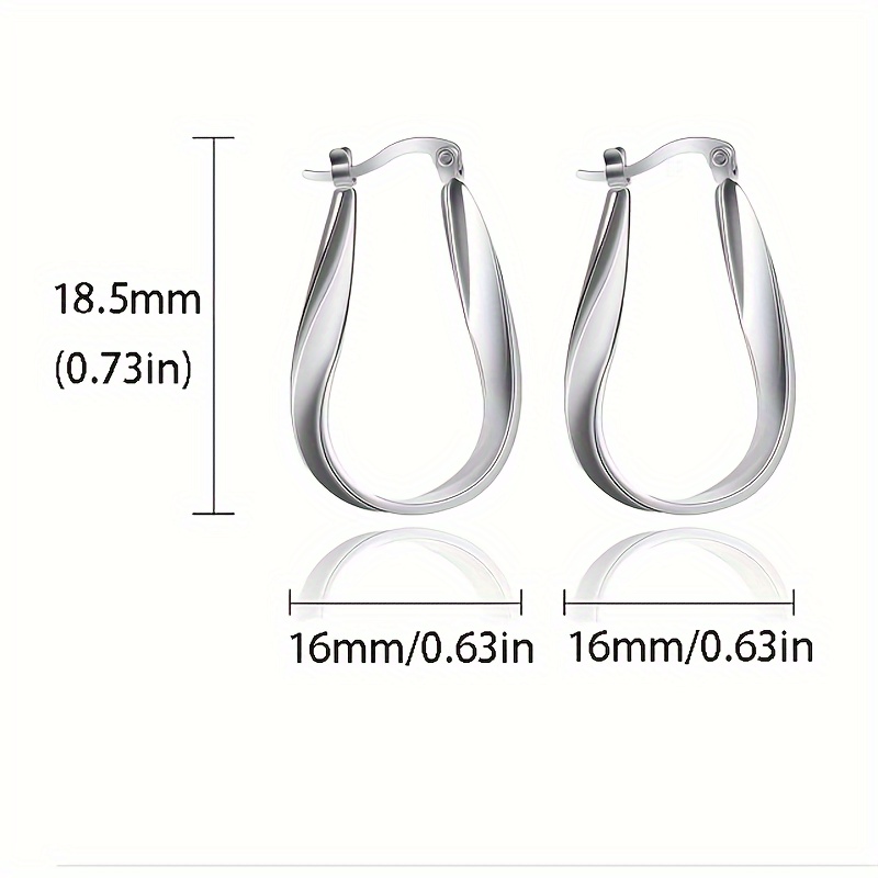 Women's S925 Silver Möbius Twist Earrings — Daily Wear Gift